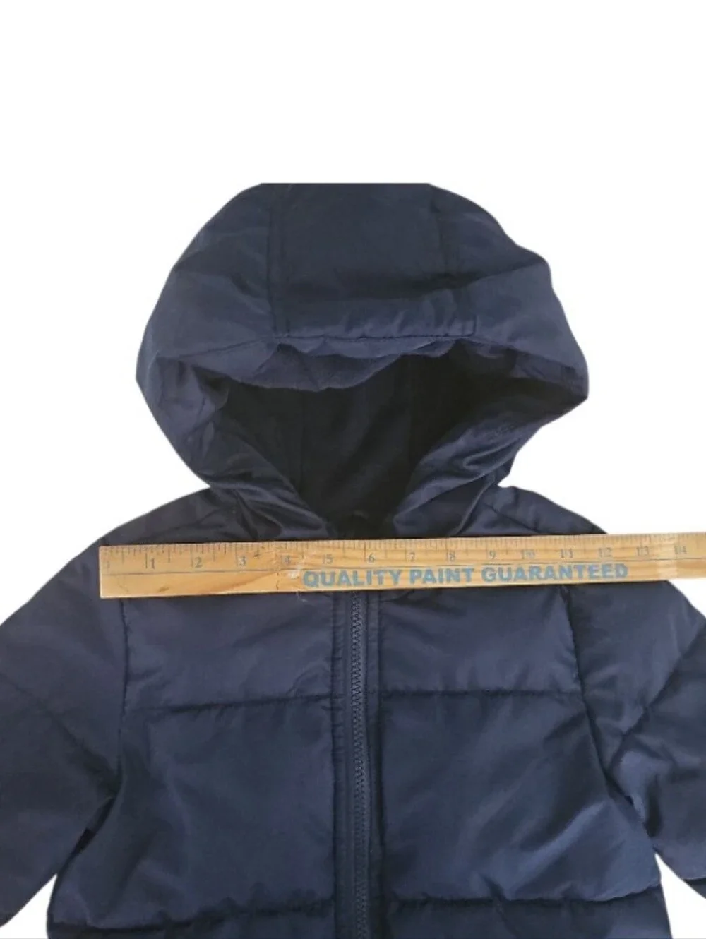 Old Navy Puffer Jacket Boys 5T Navy Hooded Water Resistant Winter Coat Full Zip